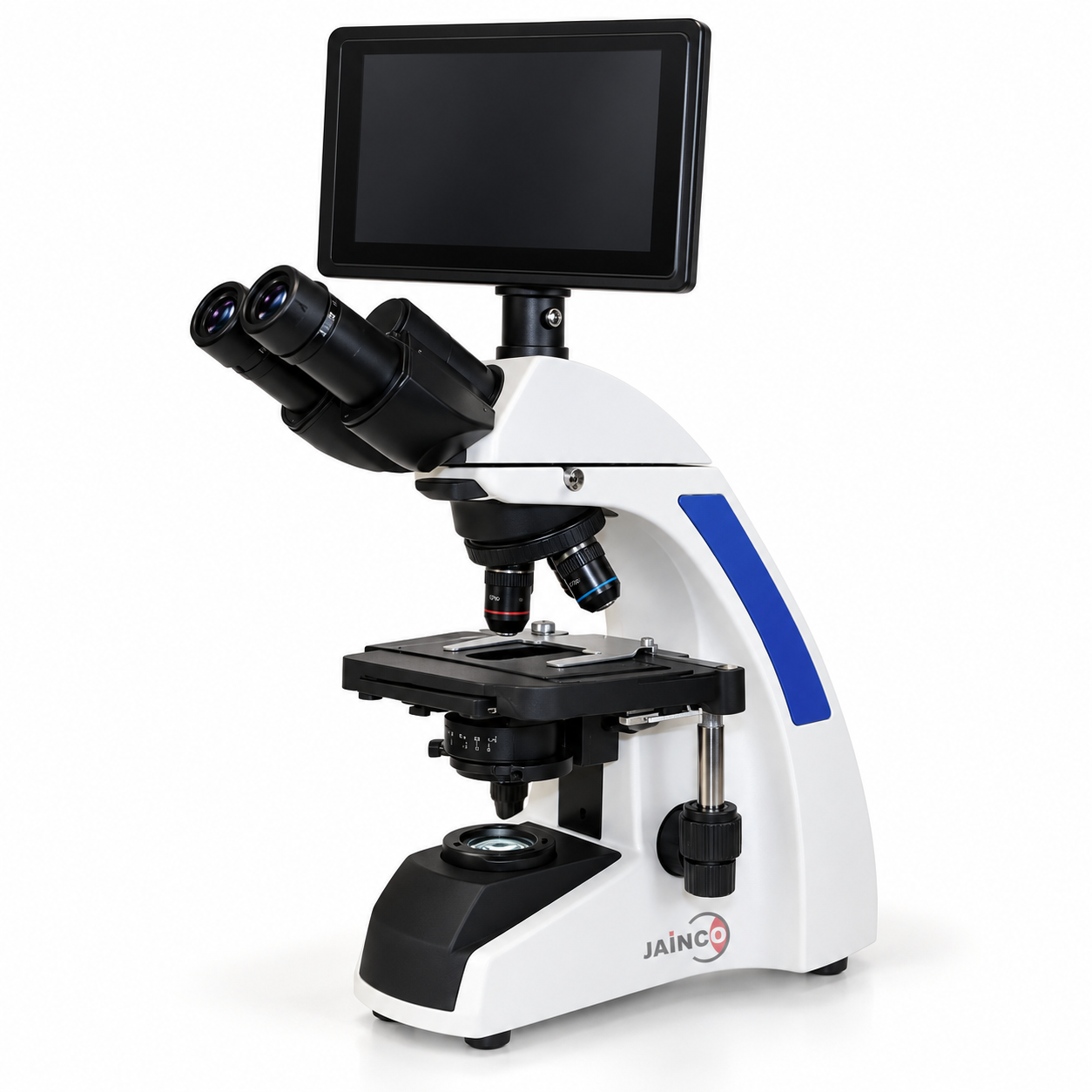 Trinocular Digital Microscope with LCD Touch Pad 5W LED Kohler Illumination